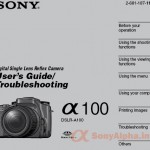 Sony Alpha DSLR-A100 User Manual